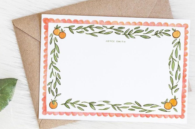 Personalized Thank you Card stationary